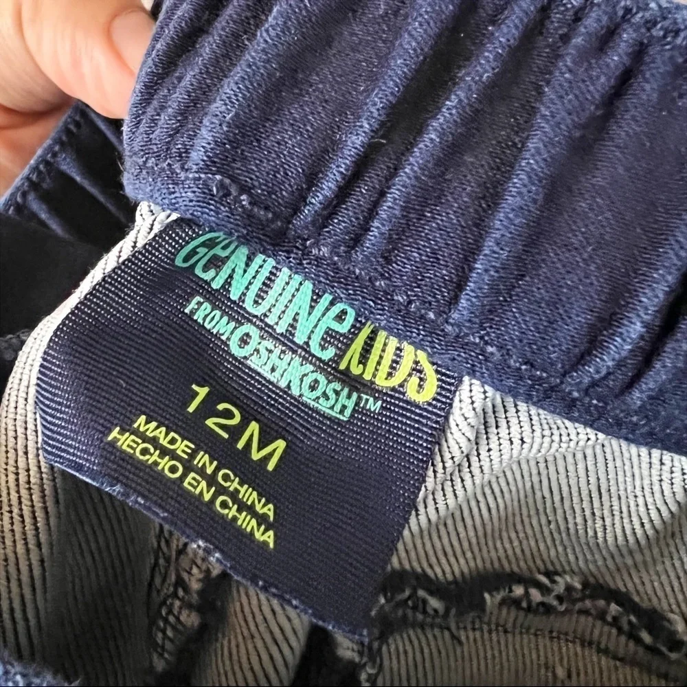 Genuine Kids Oshkosh Denim Gold Button Front Baby Girl’s Shorts‎